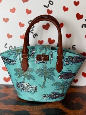 BRAHMIN Jenny Tropic Blue Copa Cabana Genuine Leather NWT HTF PRICE FIRM